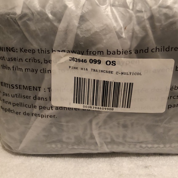 NWT Vintage PINK Victoria’s Secret Iconic PINK Dog Black & WhiteTrain Case. - Picture 16 of 16